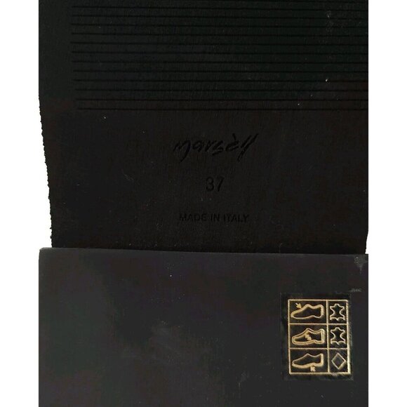 Marsell Pollicione Chelsea Boots 37 7 Womens Black Leather New - Picture 8 of 12